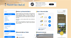 Desktop Screenshot of nieuwvlietbad.nl